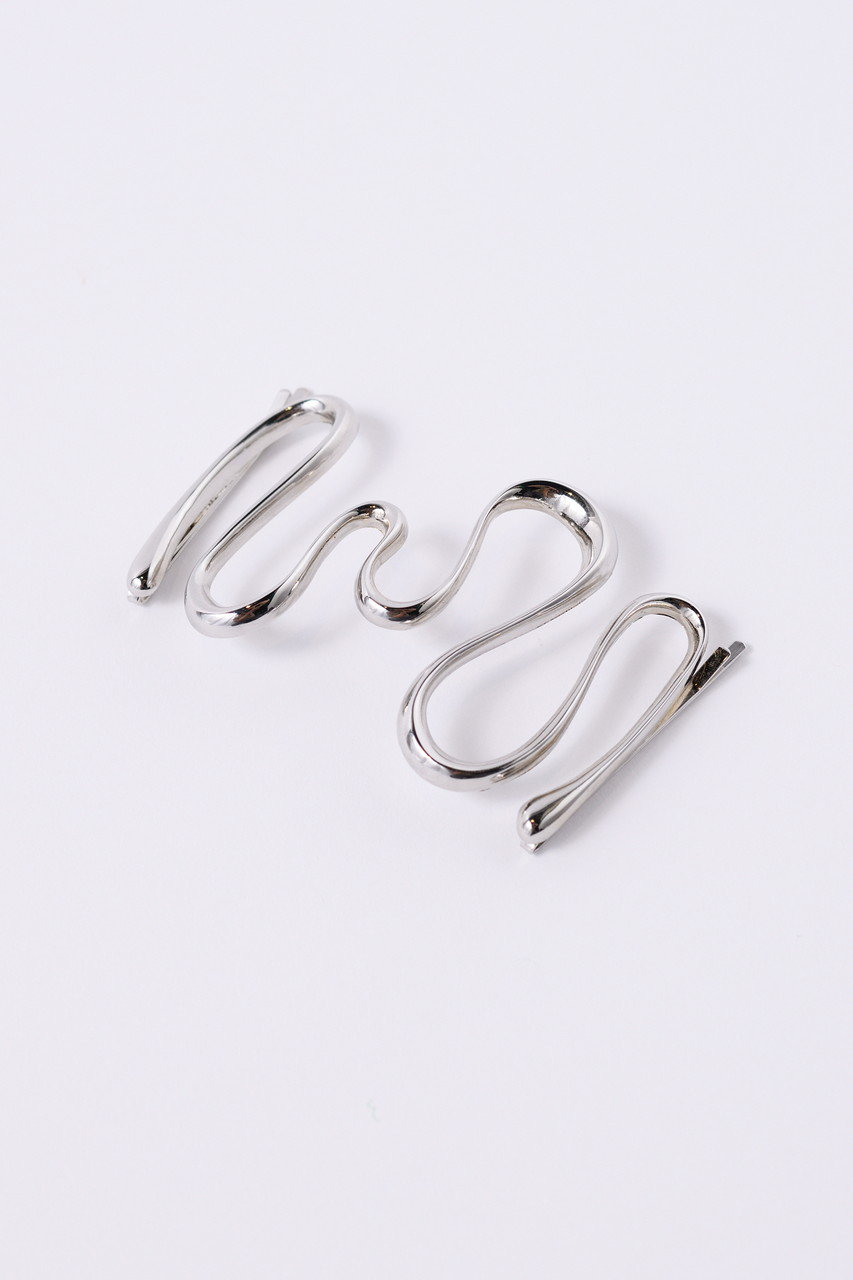 エンフォルド　WAVE HAIR PIN 新品 ENFOLD(エンフォルド)｜Wave ヘアピン/シルバー の通販