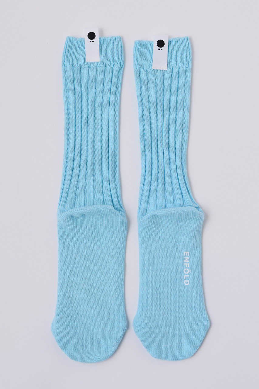 エンフォルド/ENFOLDの【1/15 12:00販売開始】Basic Socks/ソックス(ライトブルー/300IS256-0971)