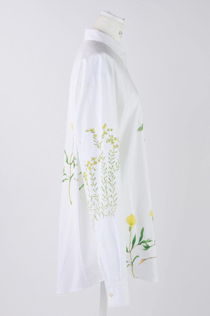 ENFOLD(エンフォルド)｜Seaside plants SH/シャツ/ホワイト の通販