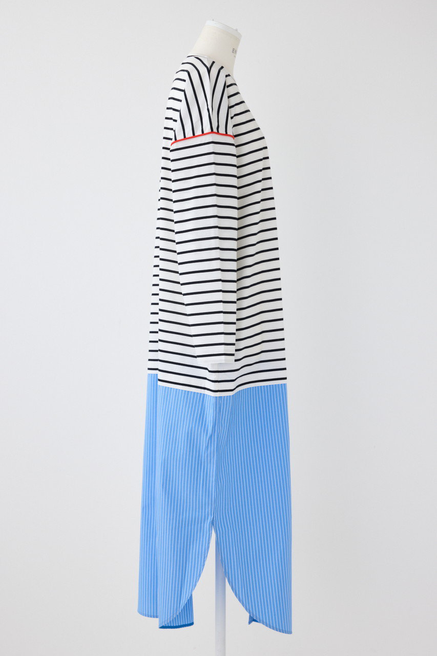 ENFOLD(エンフォルド)｜コンパクトCO天竺 ストライプ DRS/ドレス