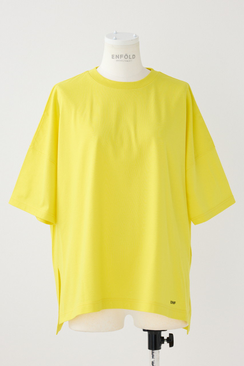 ENFOLD スビン天竺 スリットBIG T/SH Tシャツ (イエロー, 38) エンフォルド ELLE SHOP ENFOLD スビン天竺 スリットBIG T/SH Tシャツ (イエロー, 38) エンフォルド ELLE SHOP