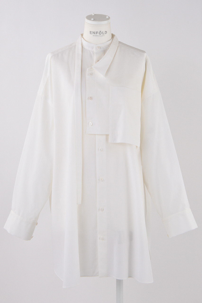 【値下げ】 ENFOLD(エンフォルド)｜SUMMER LOOSE の SHIRT/シャツ/ホワイト シャツ/ブラウス(半袖/袖なし)