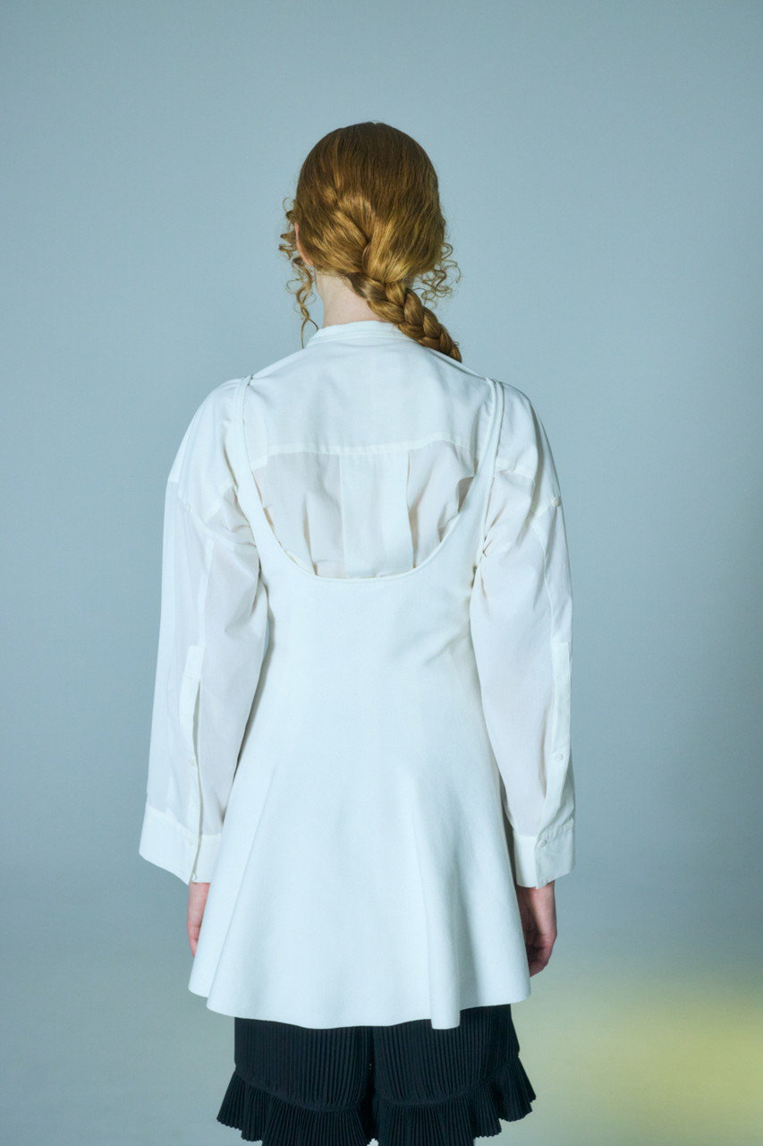 ENFOLD(エンフォルド)｜SUMMER LOOSE SHIRT/シャツ/ホワイト の