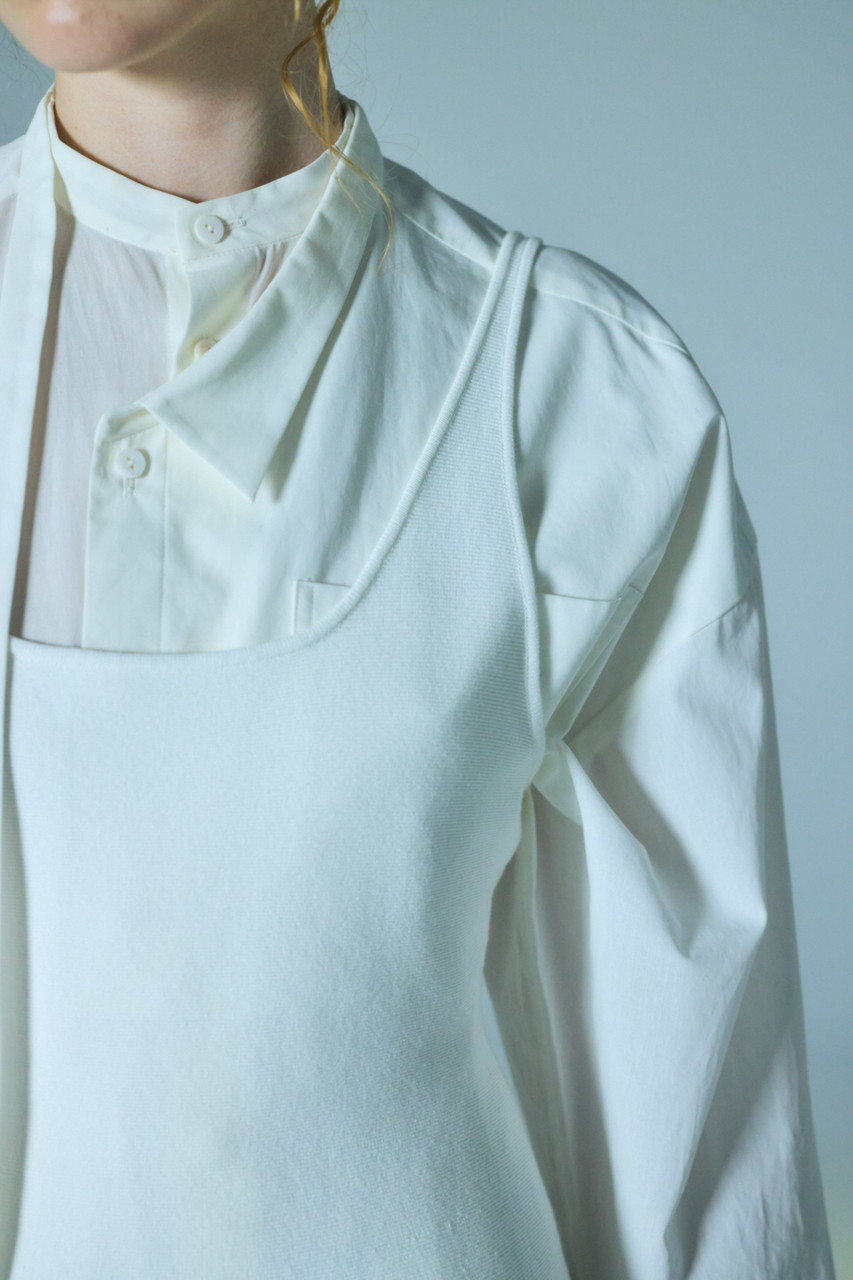 ENFOLD(エンフォルド)｜SUMMER LOOSE SHIRT/シャツ/ホワイト の