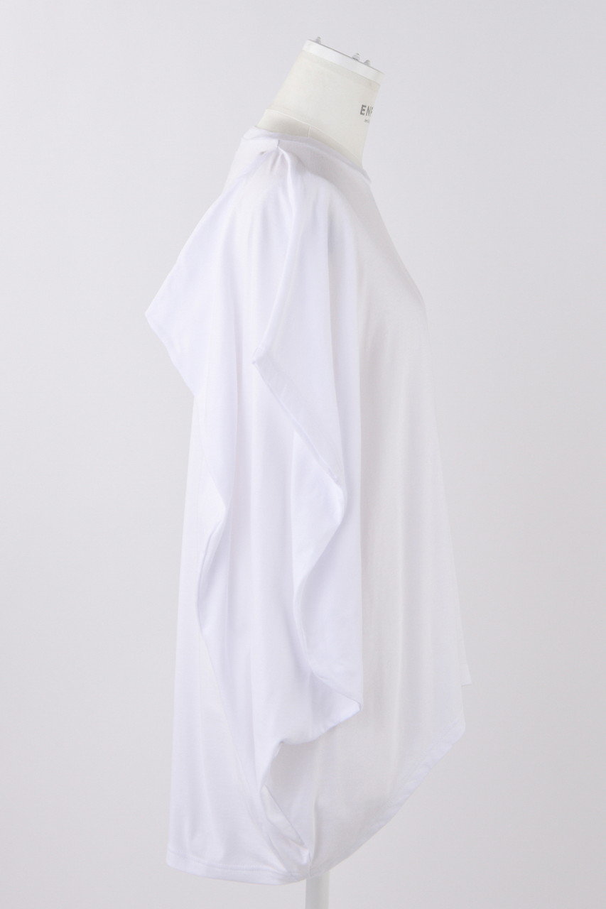 ENFOLD(エンフォルド)｜WING SNAPES T-SHIRT/Tシャツ/ホワイト