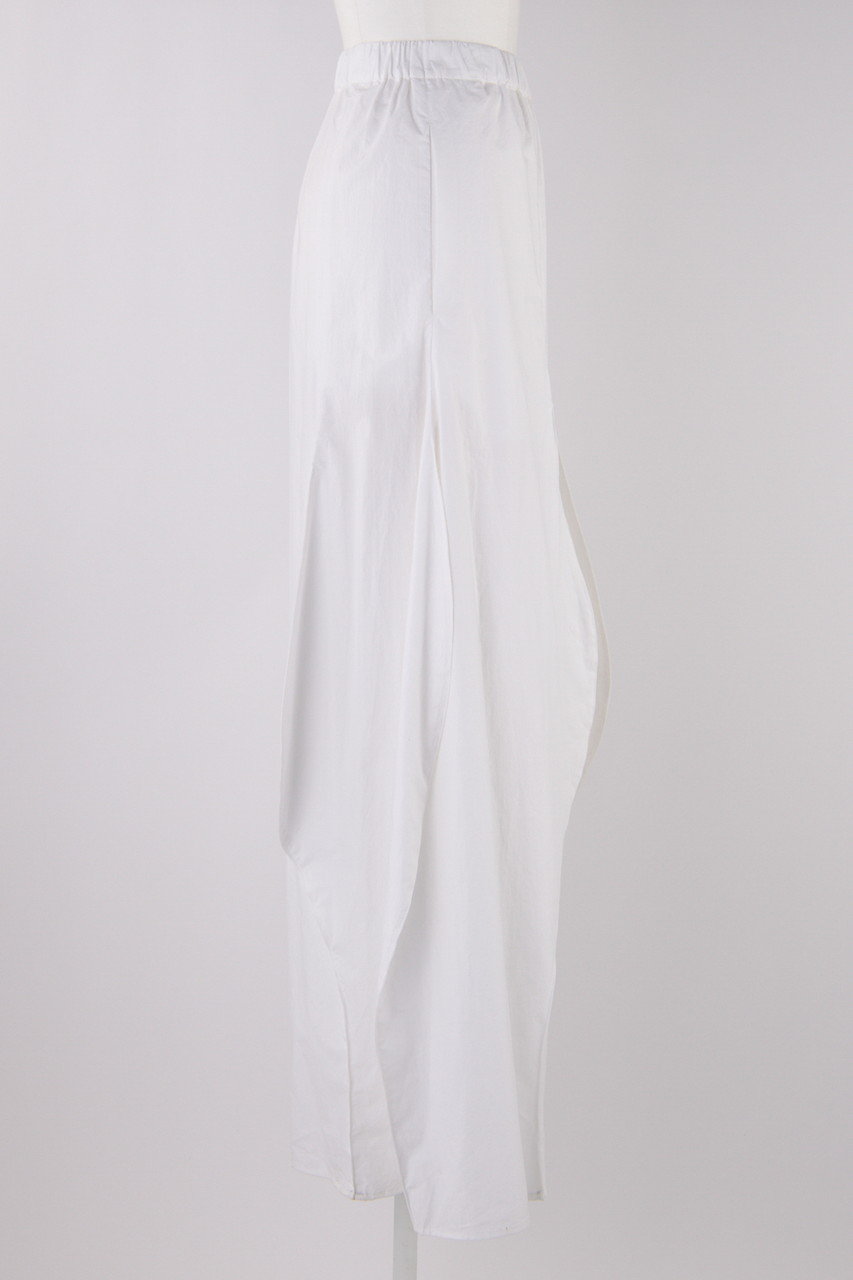 ENFOLD(エンフォルド)｜WAVE DRAPE SKIRT/スカート/ホワイト の