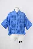 ENFOLD(エンフォルド)｜TIERED GATHER SHIRT/シャツ/サックス の