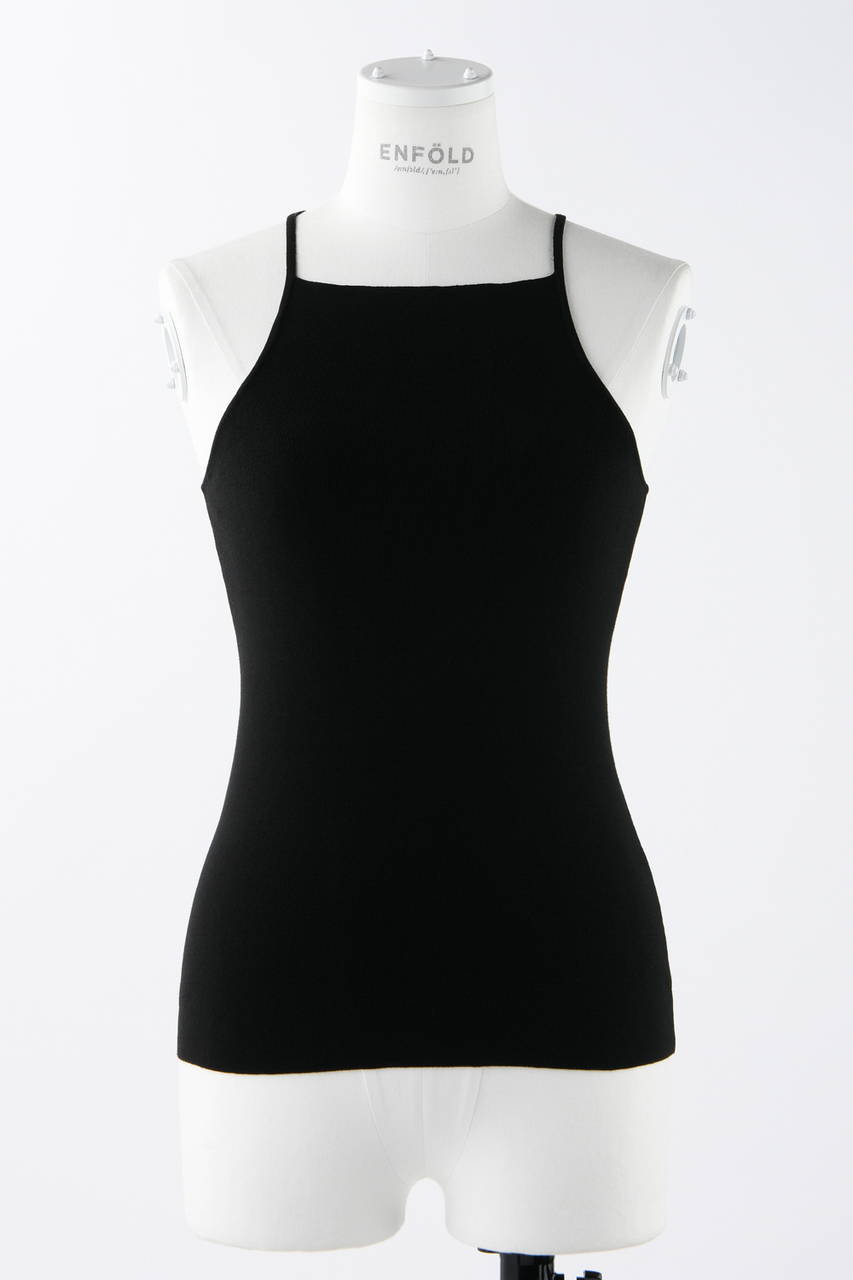 ENFOLD ミニマルタンクトップ (ブラック, 38) エンフォルド ELLE SHOP ENFOLD ミニマルタンクトップ (ブラック, 38) エンフォルド ELLE SHOP
