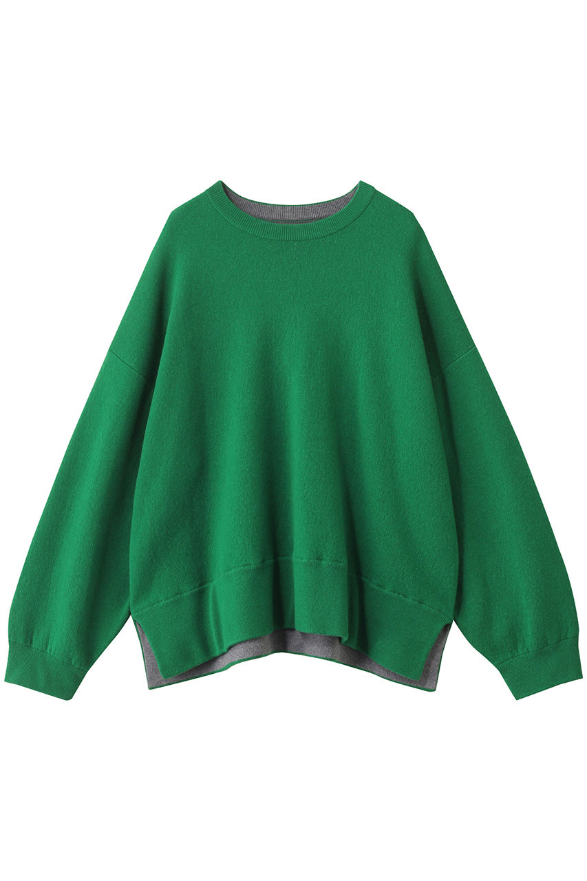 ENFOLD REVERSIBLE Pull Over (グリーン, 38) エンフォルド ELLE SHOP ENFOLD REVERSIBLE Pull Over (グリーン, 38) エンフォルド ELLE SHOP