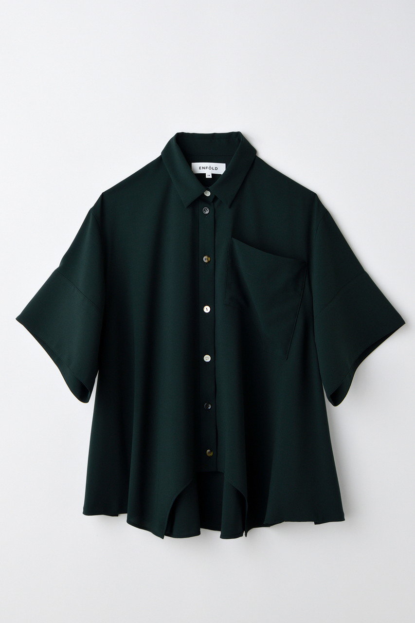 ENFOLD HALL SHIRT/シャツ (ダークグリーン, 38) エンフォルド ELLE SHOP ENFOLD HALL SHIRT/シャツ (ダークグリーン, 38) エンフォルド ELLE SHOP