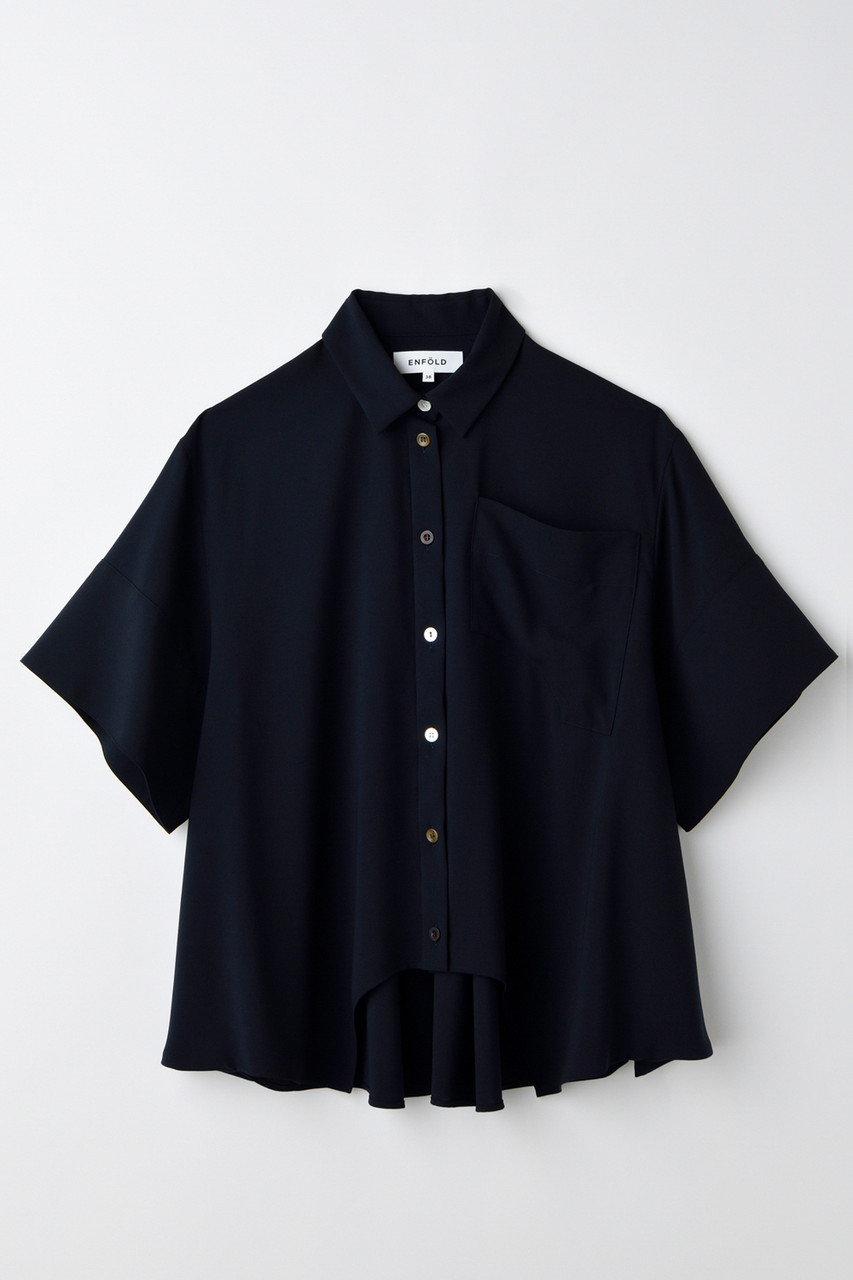 ENFOLD HALL SHIRT/シャツ (ダークネイビー, 38) エンフォルド ELLE SHOP ENFOLD HALL SHIRT/シャツ (ダークネイビー, 38) エンフォルド ELLE SHOP