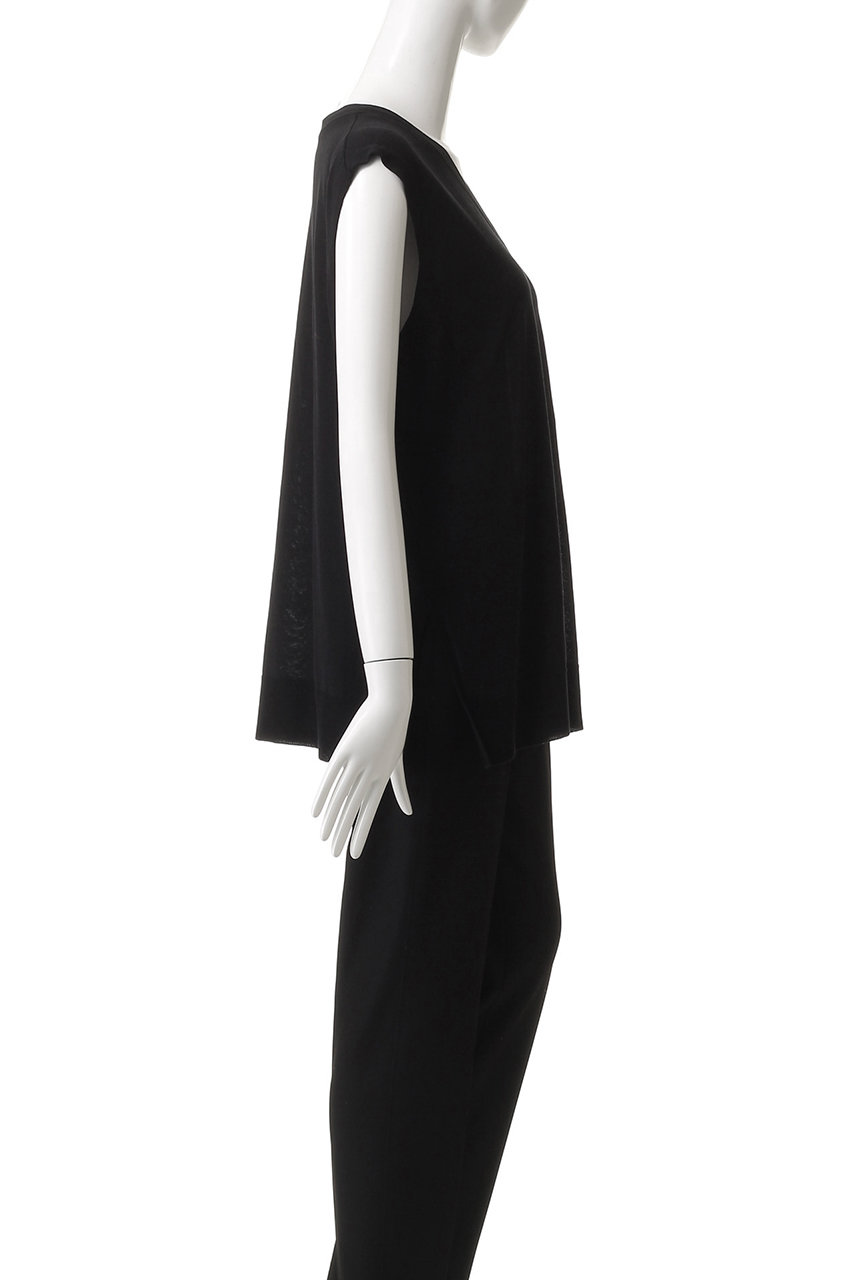美品　エンフォルド　SLEEVELESS PULLOVER ノースリーブ2025 ENFOLD(エンフォルド)｜SLEEVELESS PULLOVER/プルオーバー/ブラック の