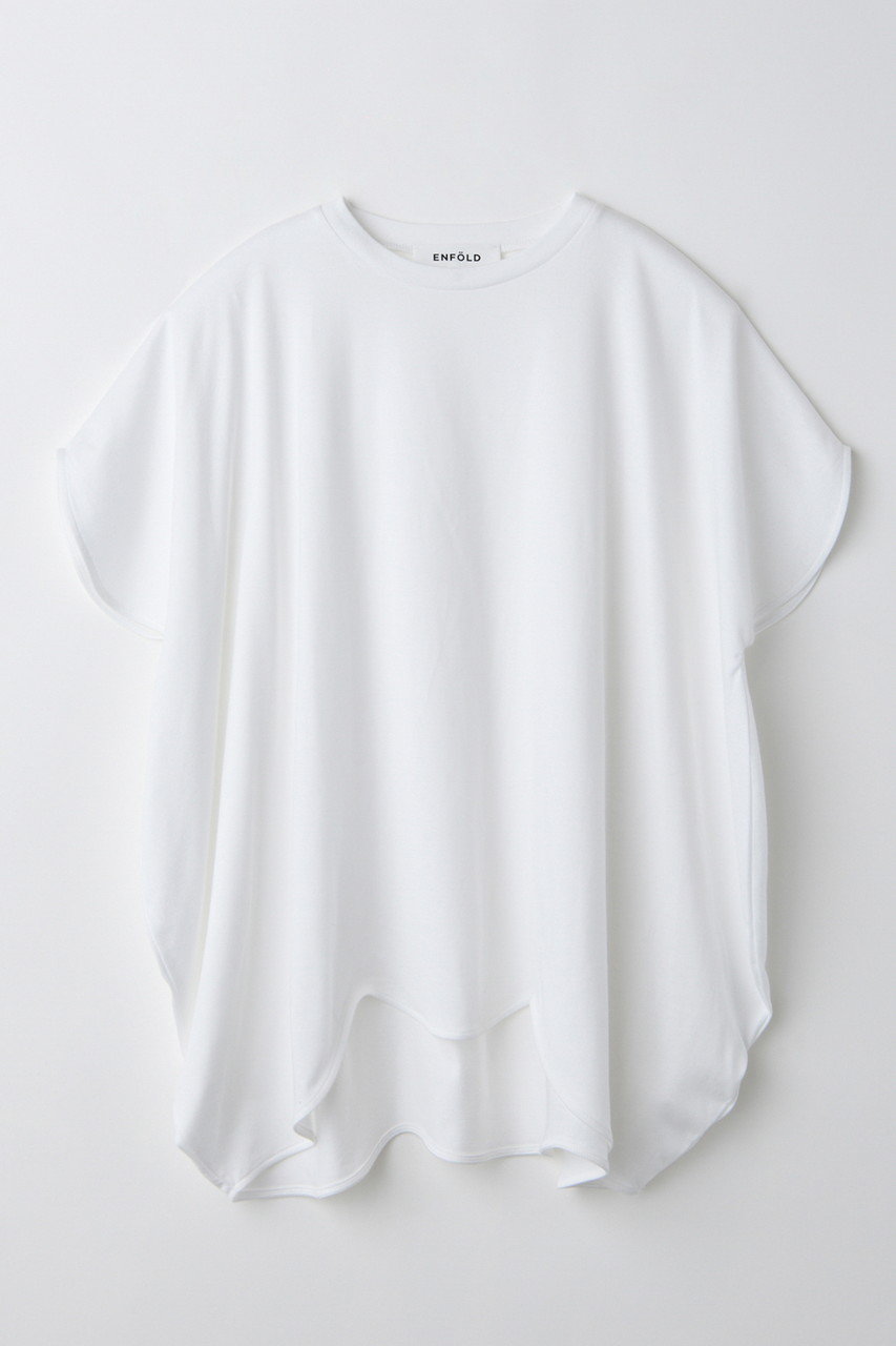 ENFOLD SCALLOP WIDE T-SHIRT/Tシャツ (ホワイト, 38) エンフォルド ELLE SHOP ENFOLD SCALLOP WIDE T-SHIRT/Tシャツ (ホワイト, 38) エンフォルド ELLE SHOP