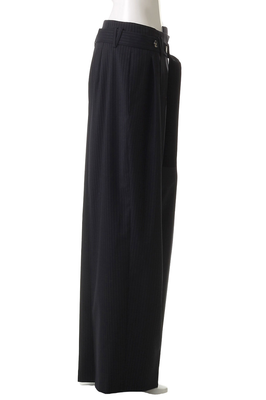エンフォルド DRAPE TAPERED-TROUSERS ダークネイビー DRAPE TAPERED-TROUSERS｜36｜BLK｜TROUSERS｜|ENFÖLD OFFICIAL