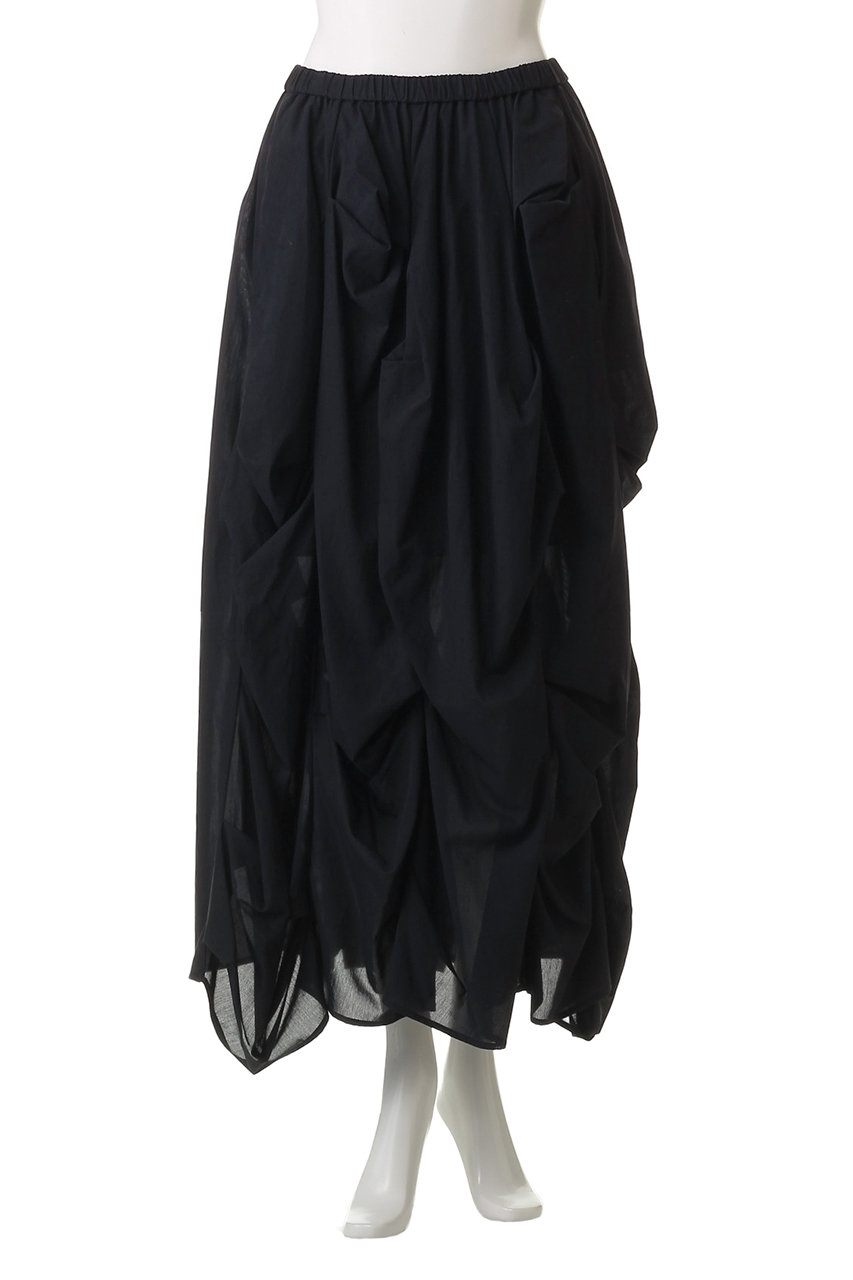 エンフォルド　スカート ENFOLD(エンフォルド)｜TACK DRAPE SKIRT/スカート/ブラック の