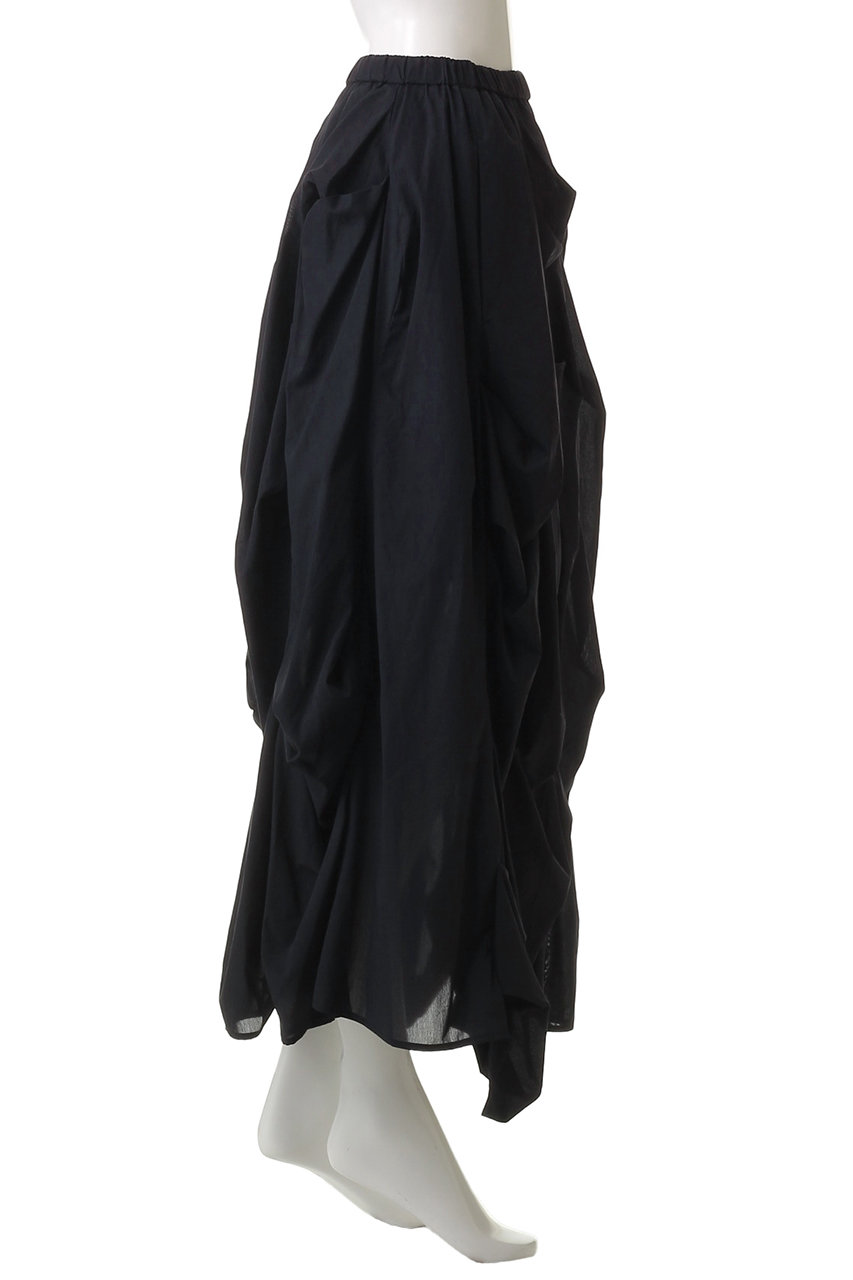 ENFOLD(エンフォルド)｜TACK DRAPE SKIRT/スカート/ブラック の