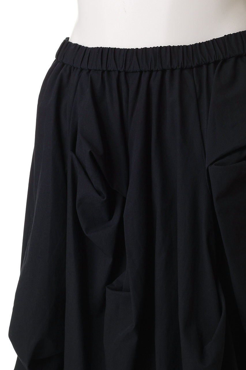 ENFOLD(エンフォルド)｜TACK DRAPE SKIRT/スカート/ブラック の