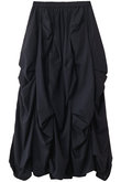 ENFOLD(エンフォルド)｜TACK DRAPE SKIRT/スカート/ブラック の通販