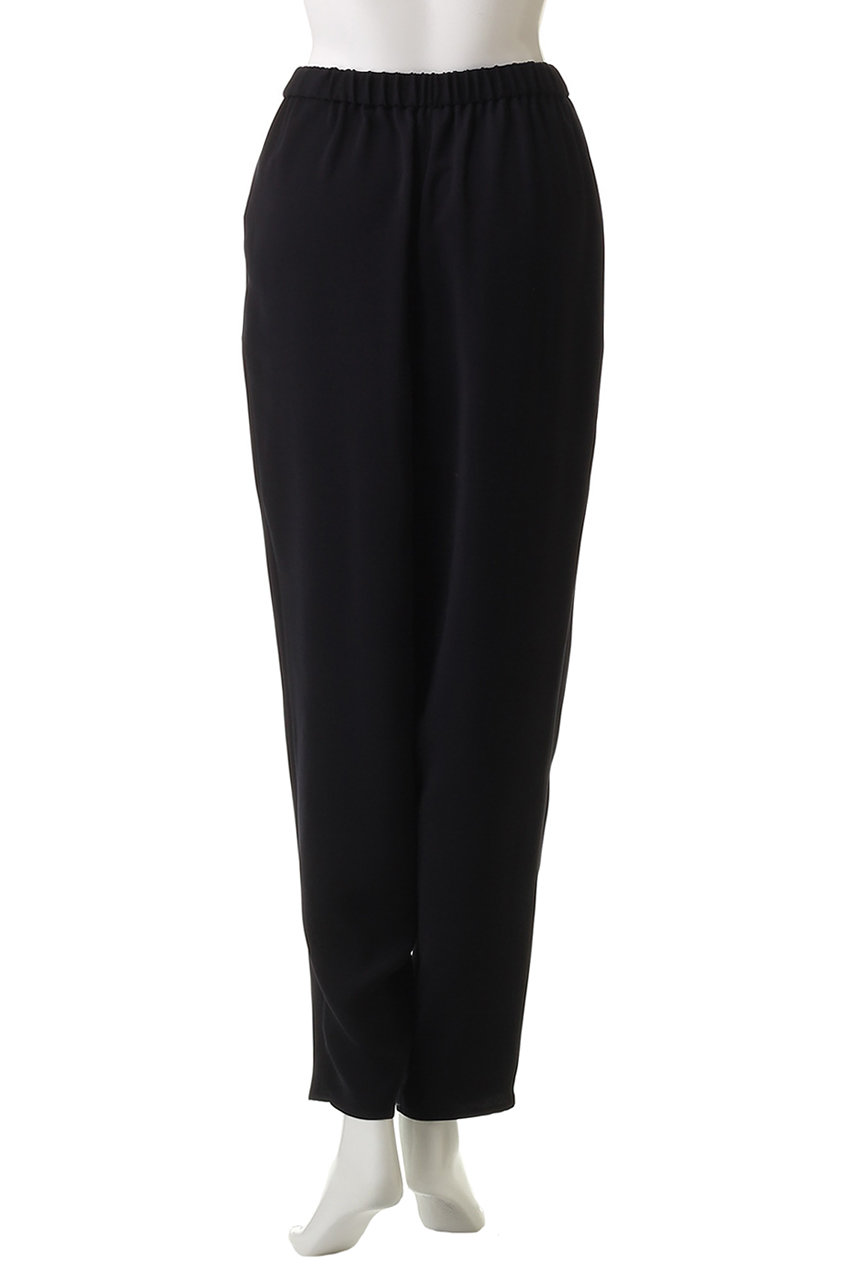 ENFOLD(エンフォルド)｜MANY-TUCK COCOON-PANTS/パンツ/ブラック