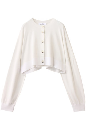 ENFOLD エンフォルド 圧縮ウールDROPニット 20SS 圧縮ウールDROPニット 変形ニット セーター 長袖 38 M 白