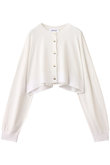 ENFOLD(エンフォルド)｜HALF-CIRCLE CARDIGAN/カーディガン/オフ