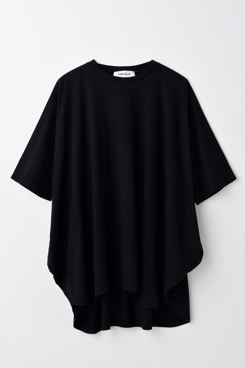 ENFOLD HALF-SLEEVES HEXAGON T-SHIRT/Tシャツ (ブラック, 38) エンフォルド ELLE SHOP ENFOLD HALF-SLEEVES HEXAGON T-SHIRT/Tシャツ (ブラック, 38) エンフォルド ELLE SHOP