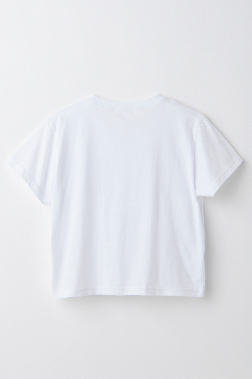 ENFOLD(エンフォルド)｜RUFFLE-MOTIF T-SHIRT/Tシャツ/ホワイト
