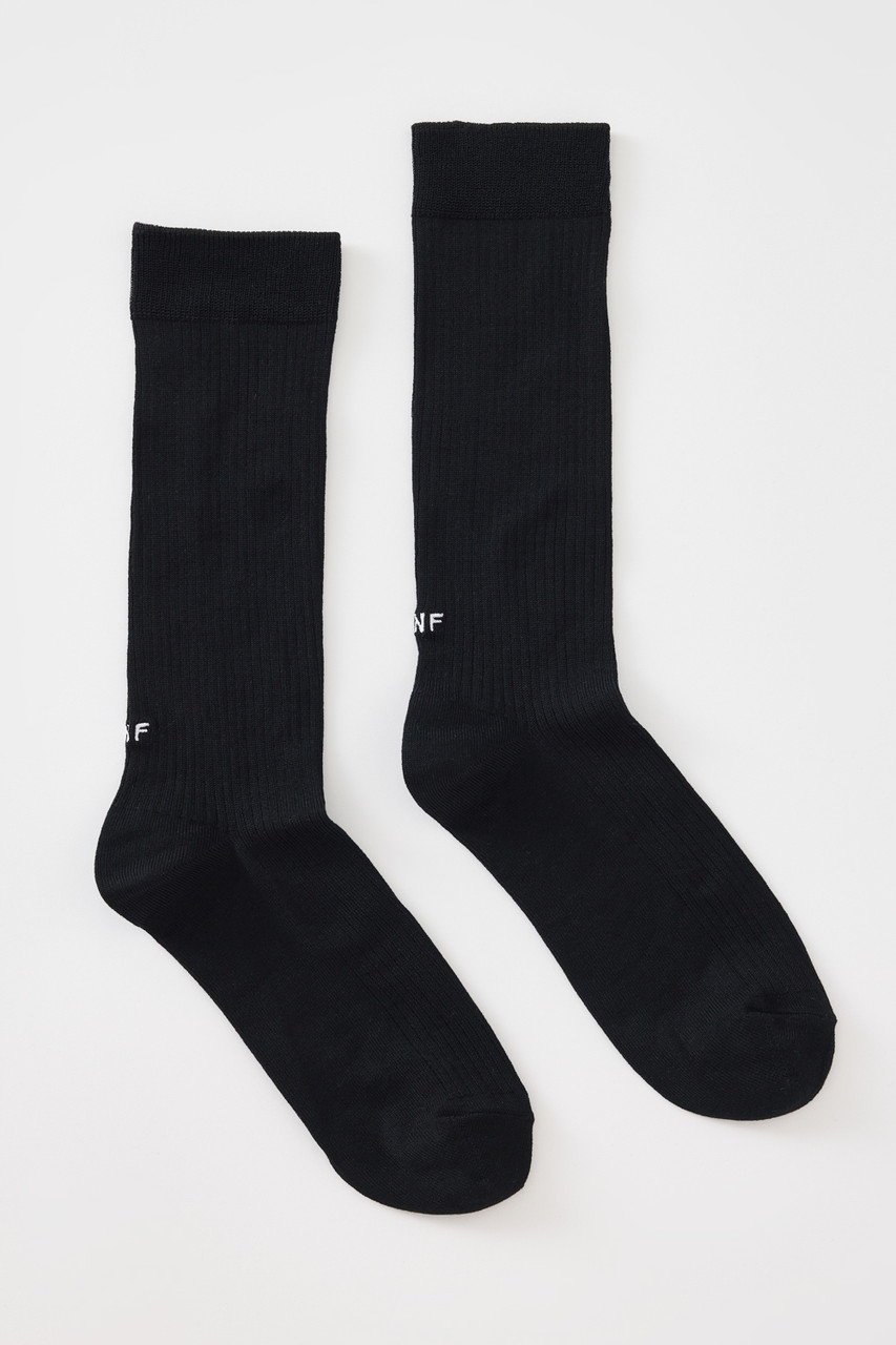 ENFOLD(エンフォルド)｜EMBROIDERY HIGH-GAUGE SOCKS/ソックス