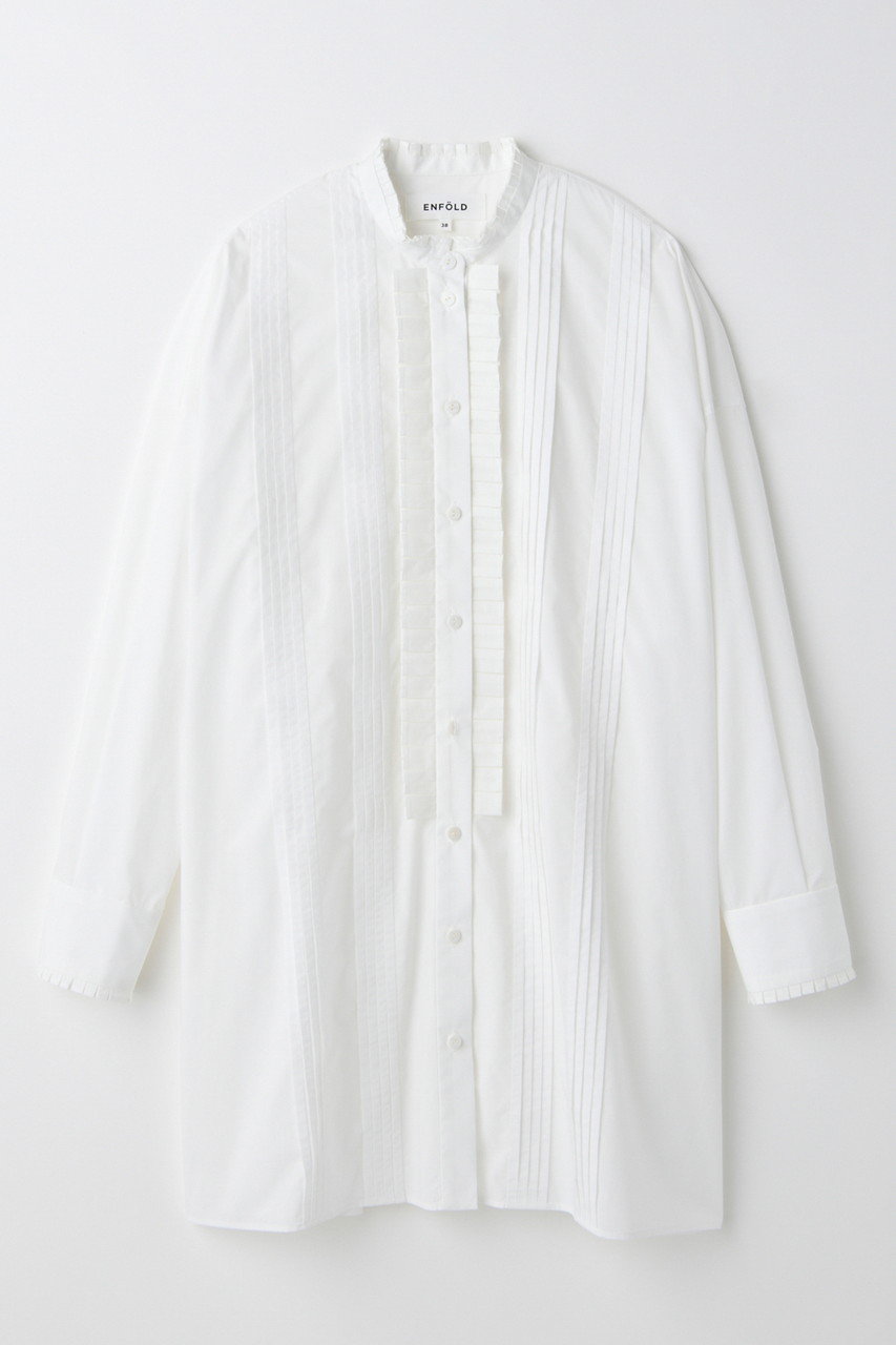 ENFOLD LOOSE SHIRT/シャツ (ホワイト, 38) エンフォルド ELLE SHOP ENFOLD LOOSE SHIRT/シャツ (ホワイト, 38) エンフォルド ELLE SHOP