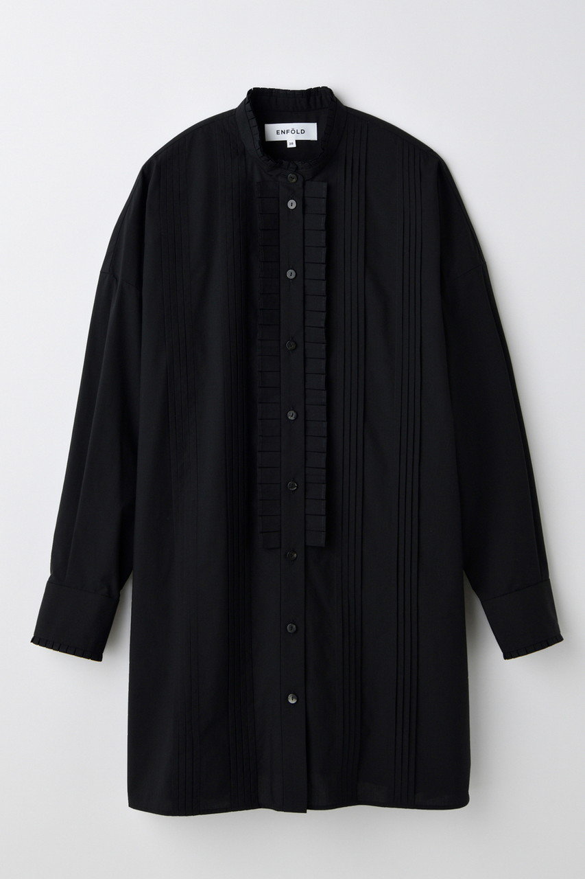 ENFOLD LOOSE SHIRT/シャツ (ブラック, 38) エンフォルド ELLE SHOP ENFOLD LOOSE SHIRT/シャツ (ブラック, 38) エンフォルド ELLE SHOP