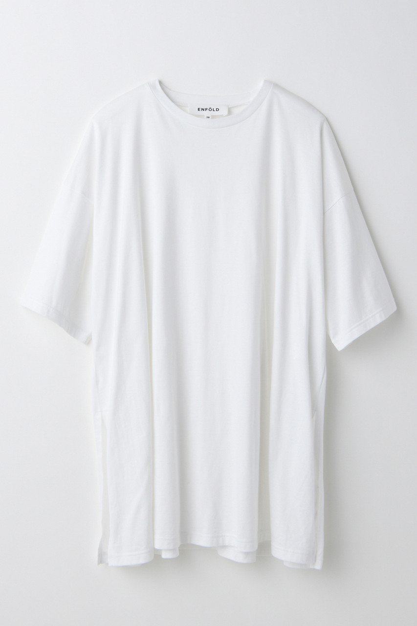 ENFOLD SLIT-SLEEVES T-SHIRT/Tシャツ (ホワイト, 38) エンフォルド ELLE SHOP ENFOLD SLIT-SLEEVES T-SHIRT/Tシャツ (ホワイト, 38) エンフォルド ELLE SHOP