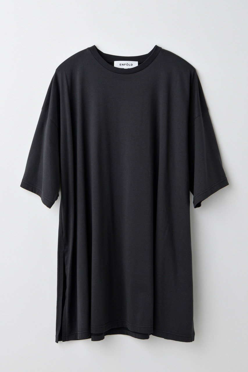 ENFOLD SLIT-SLEEVES T-SHIRT/Tシャツ (ダークグレー, 38) エンフォルド ELLE SHOP ENFOLD SLIT-SLEEVES T-SHIRT/Tシャツ (ダークグレー, 38) エンフォルド ELLE SHOP