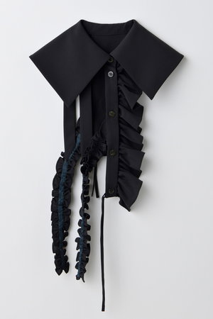 ENFOLD エンフォルド シャツワンピース 黒 0372425J0126 25SS】ENFOLD エンフォルド / SHIRT DRESS / シャツワンピース