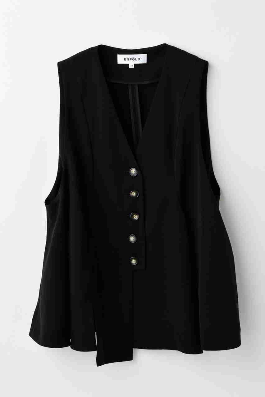 ENFOLD FLARE VEST/ベスト (ブラック, 38) エンフォルド ELLE SHOP ENFOLD FLARE VEST/ベスト (ブラック, 38) エンフォルド ELLE SHOP