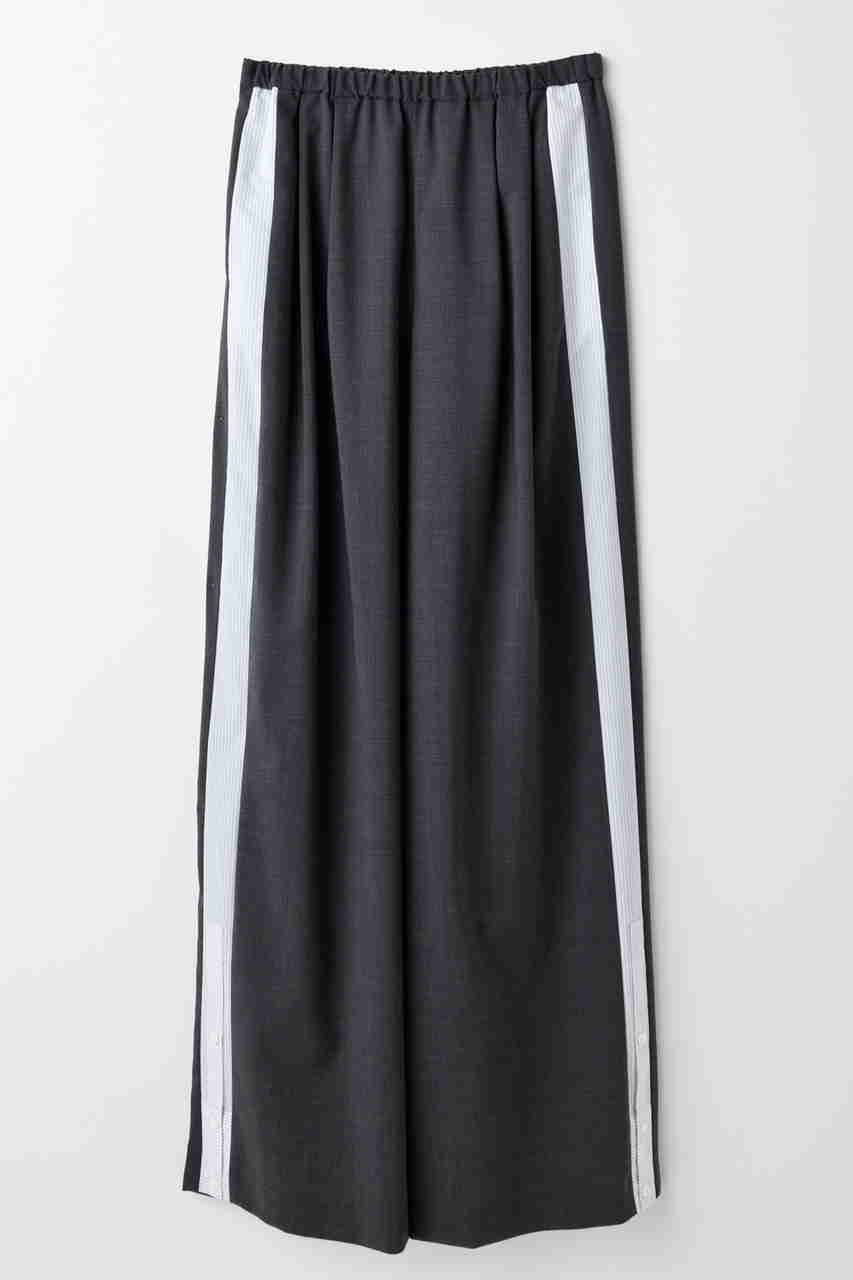 ENFOLD SHIRT-LAYERED WIDE-PANTS/パンツ (チャコールグレー, 36) エンフォルド ELLE SHOP ENFOLD SHIRT-LAYERED WIDE-PANTS/パンツ (チャコールグレー, 36) エンフォルド ELLE SHOP
