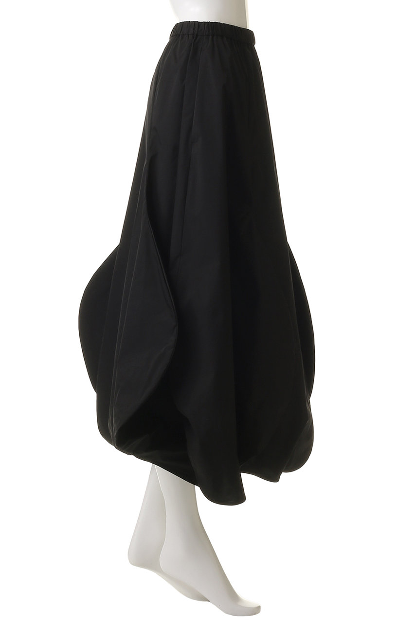 ENFOLD(エンフォルド)｜RANDOM VOLUME SKIRT/スカート/ブラック