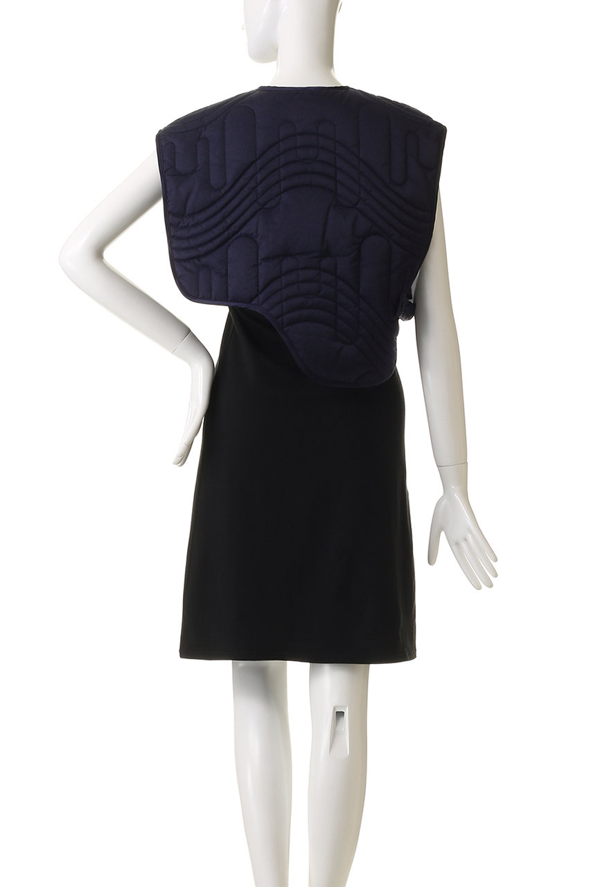 ENFOLD(エンフォルド)｜QUILTING VEST/ベスト/ブラック の通販