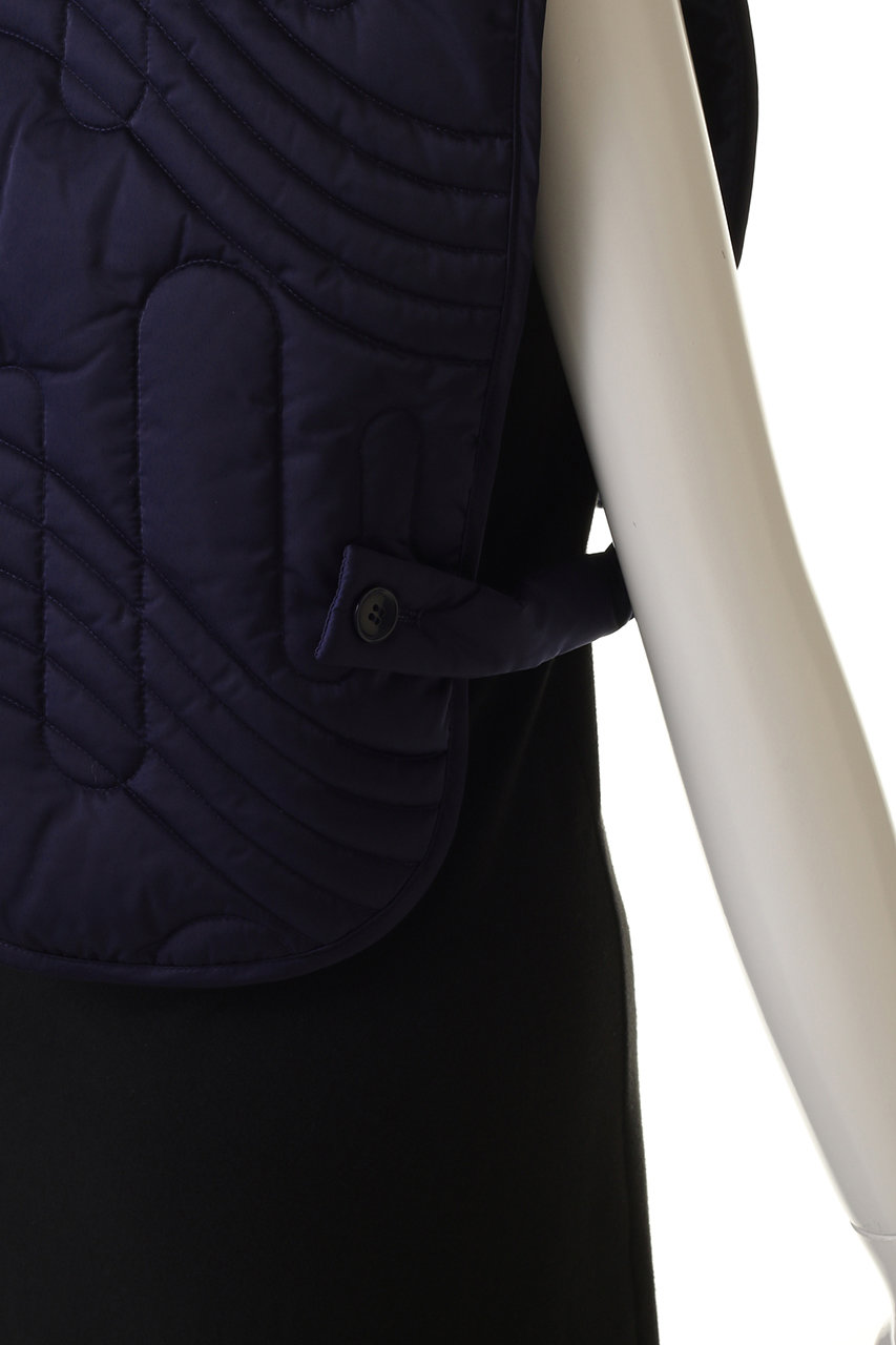 ENFOLD(エンフォルド)｜QUILTING VEST/ベスト/ブラック の通販