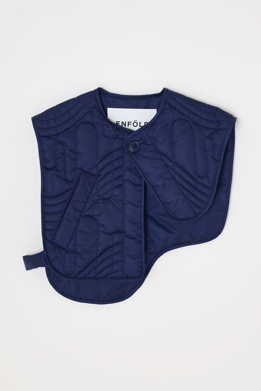 ENFOLD QUILTING VEST/ベスト (ダークブルー, 38) エンフォルド ELLE SHOP ENFOLD QUILTING VEST/ベスト (ダークブルー, 38) エンフォルド ELLE SHOP