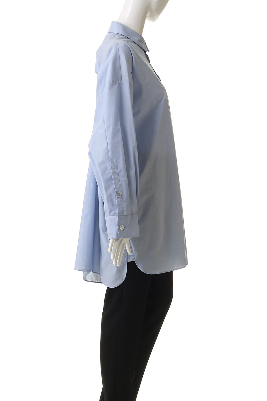 ENFOLD(エンフォルド)｜TUCK BIG SHIRT/シャツ/ライトブルー の