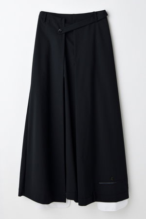 ENFOLD ネイビー巻きスカートとパンツセット ENFOLD|エンフォルドのスカート通販|ELLE SHOP (エル・ショップ)