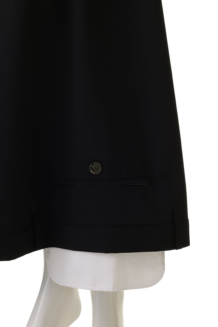 ENFOLD(エンフォルド)｜TROUSERS FLARE-SKIRT/スカート/ブラック の
