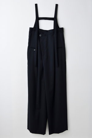 エンフォルドワンショルダーパンツブラック ENFOLD｜エンフォルドのパンツ通販｜ELLE SHOP (エル・ショップ)