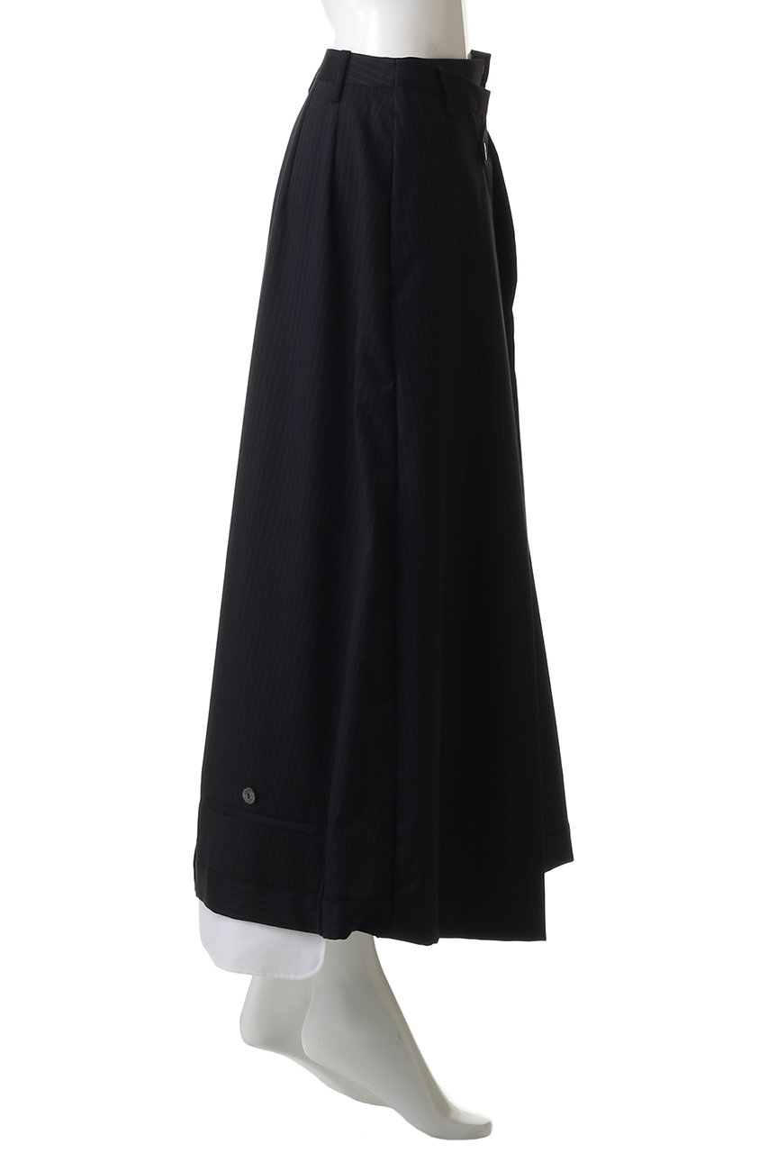 ENFOLD(エンフォルド)｜TROUSERS FLARE-SKIRT/スカート/ネイビー