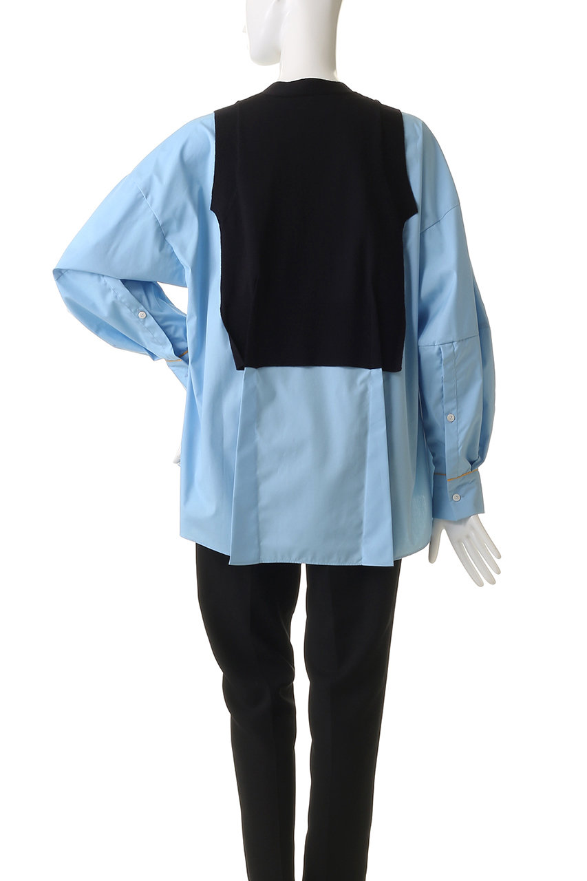 ENFOLD(エンフォルド)｜FAKE-LAYERED PULLOVER/プルオーバー/ホワイト