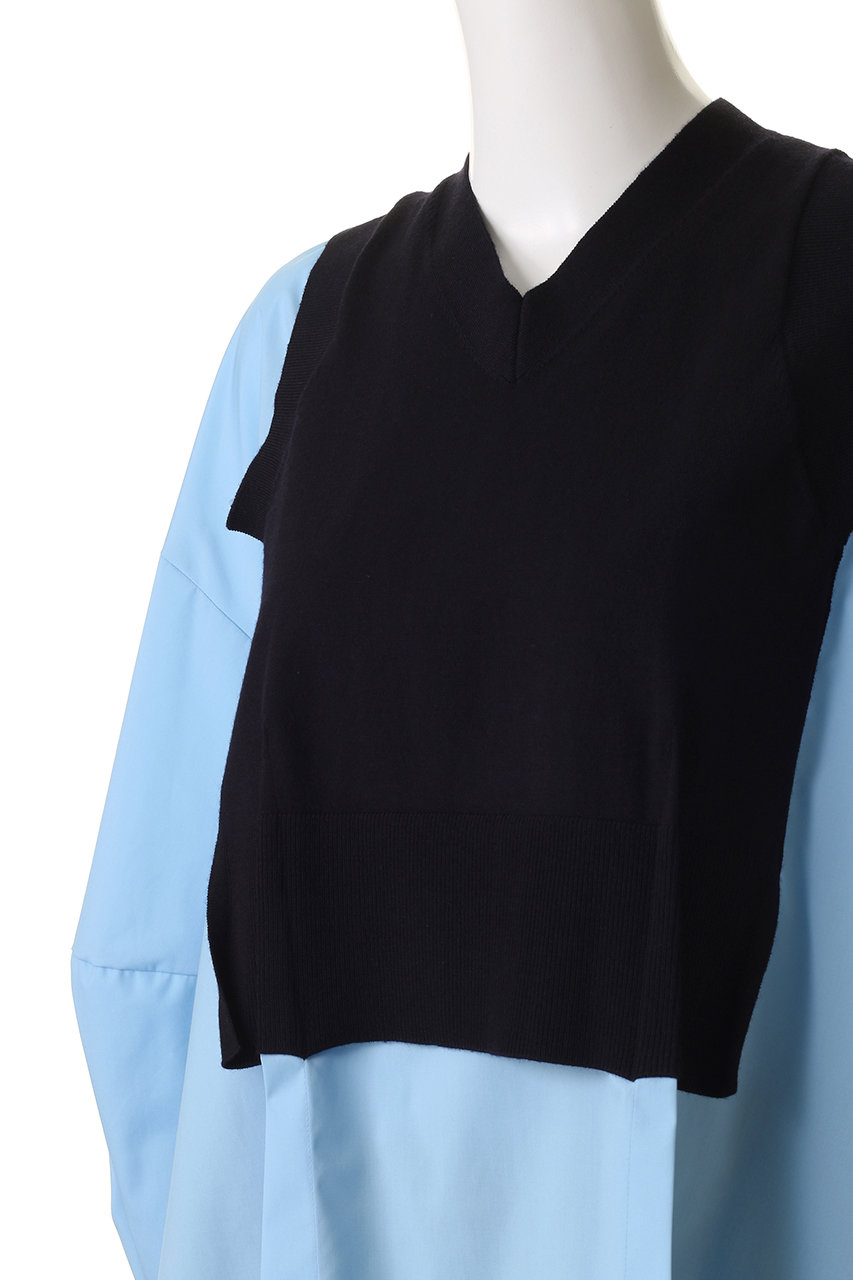 ENFOLD(エンフォルド)｜FAKE-LAYERED PULLOVER/プルオーバー/ホワイト