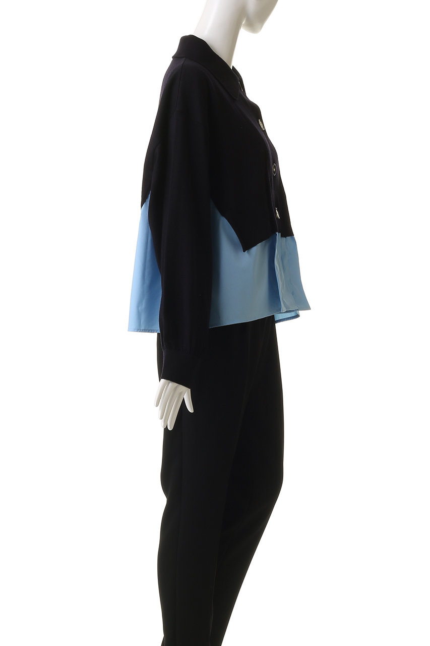 現行モデル エンフォルド　レイヤードカーディガン ブラック Mサイズ ENFOLD(エンフォルド)｜FAKE-LAYERED CARDIGAN/カーディガン/ブラック