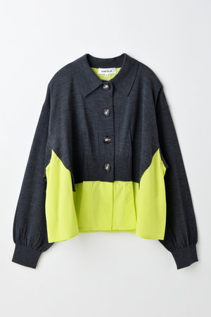 ENFOLD エンフォルド  長袖ニット 良好 38  ブルー  レディース DOUBLE FACE A-LINE PULLOVER トップス 23SS 300GS270-0710 ENFOLD｜エンフォルドのニット通販｜ELLE SHOP (エル・ショップ