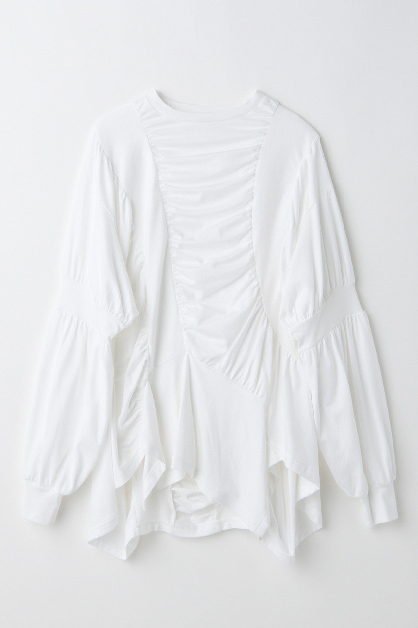 ENFOLD DYNAMICS LONG-T-SHIRT/Tシャツ (ホワイト, 38) エンフォルド ELLE SHOP ENFOLD DYNAMICS LONG-T-SHIRT/Tシャツ (ホワイト, 38) エンフォルド ELLE SHOP