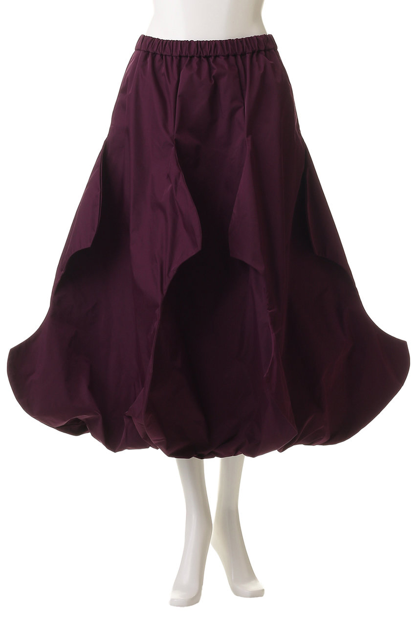 ENFOLD(エンフォルド)｜ODD SHAPE SKIRT スカート/ブラック の